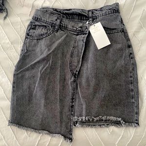 Super cute wrap Jean skirt